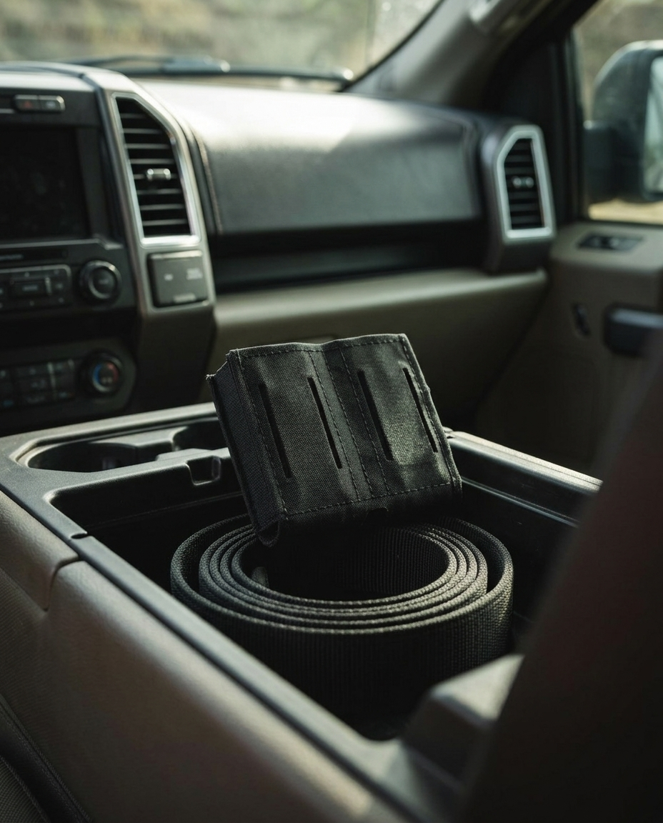 Low-Profile Double Magazine Pouch: Vehicle