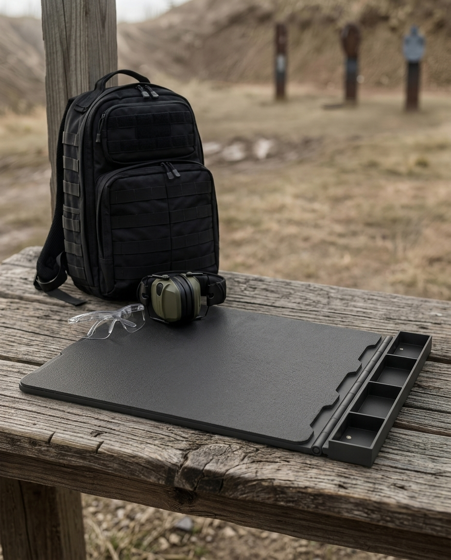 Maintenance Mat with Magnetic Parts Tray: Range day