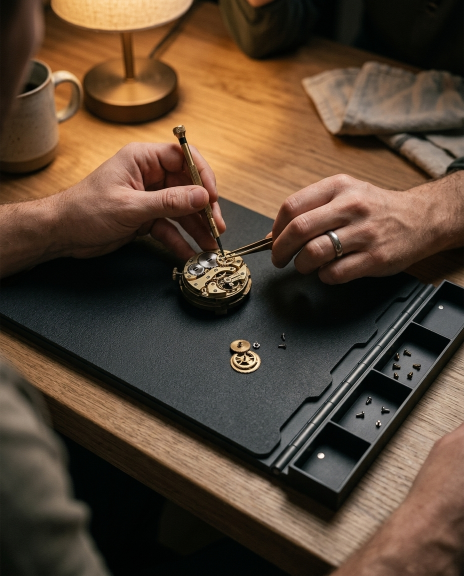 Maintenance Mat with Magnetic Parts Tray: Home