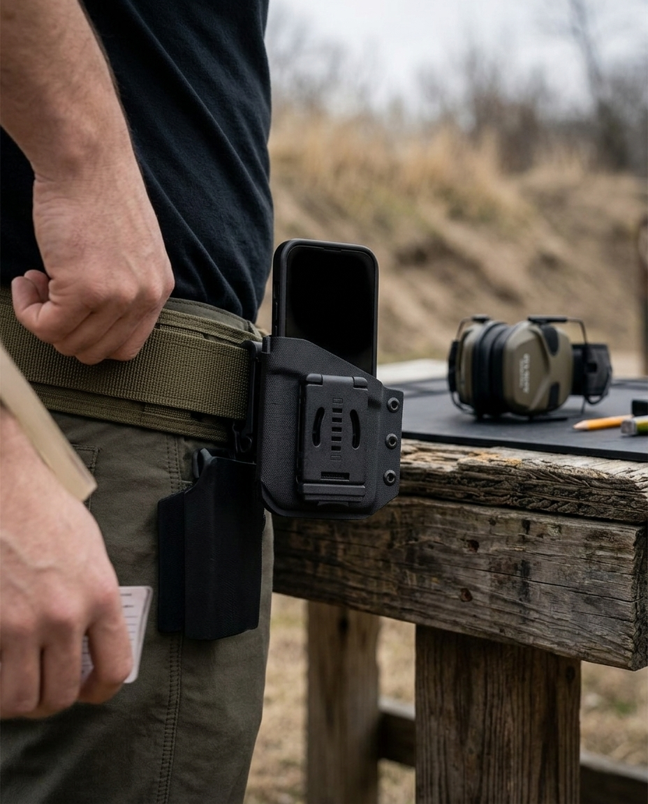 Belt-Clip Phone Sheath: Range day