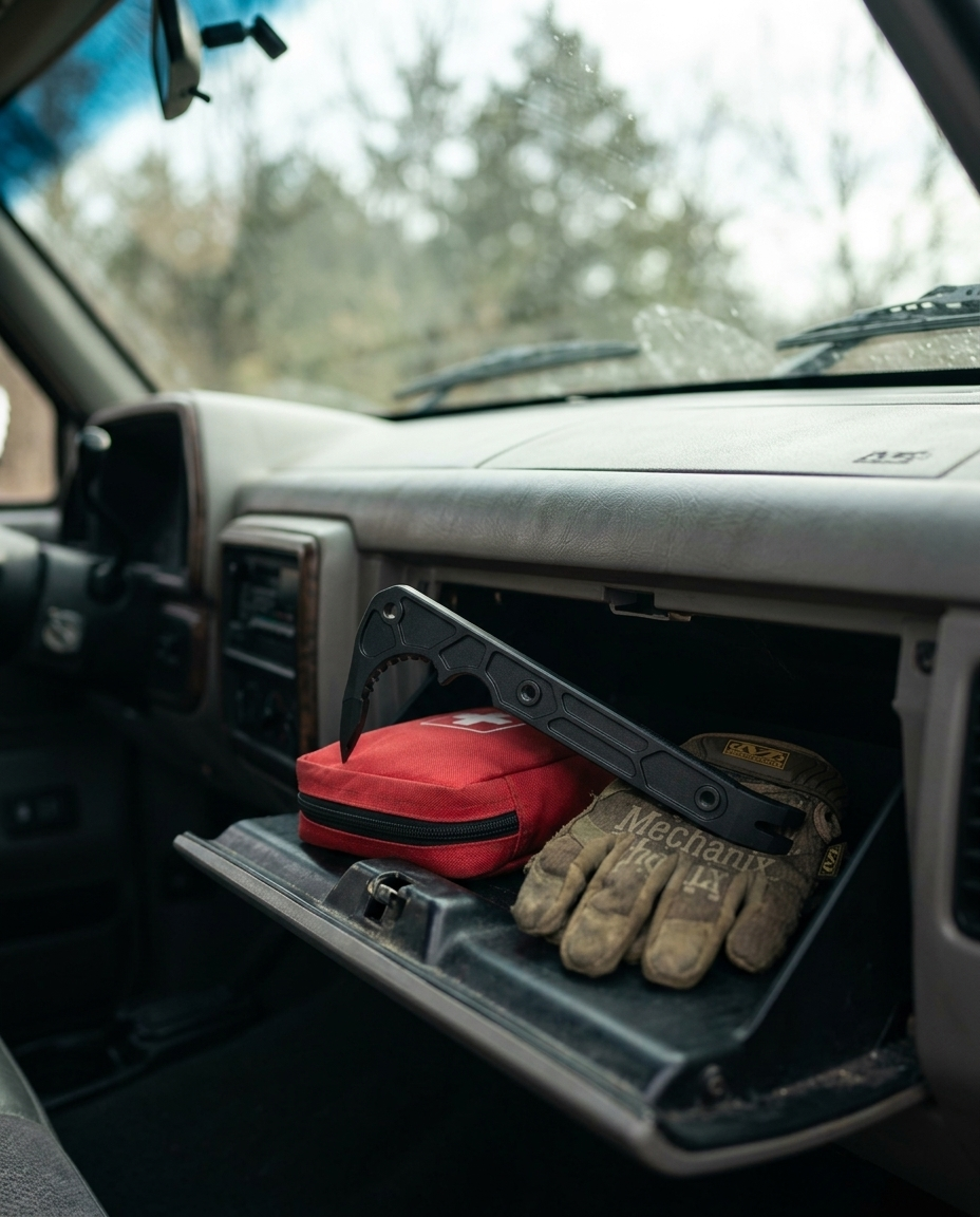Compact Rescue Pry Bar: Vehicle kit