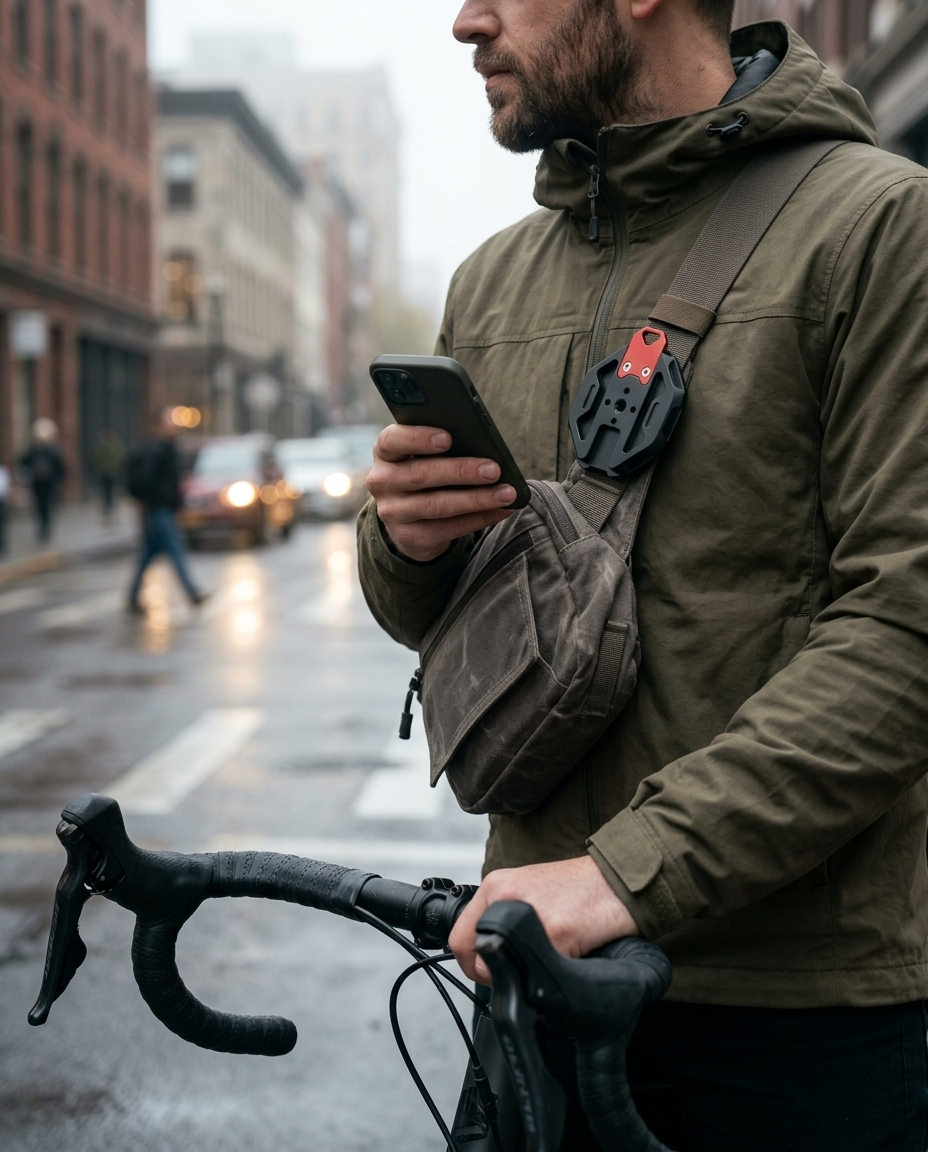 Magnetic Phone Mount for Straps and Webbing: Commute