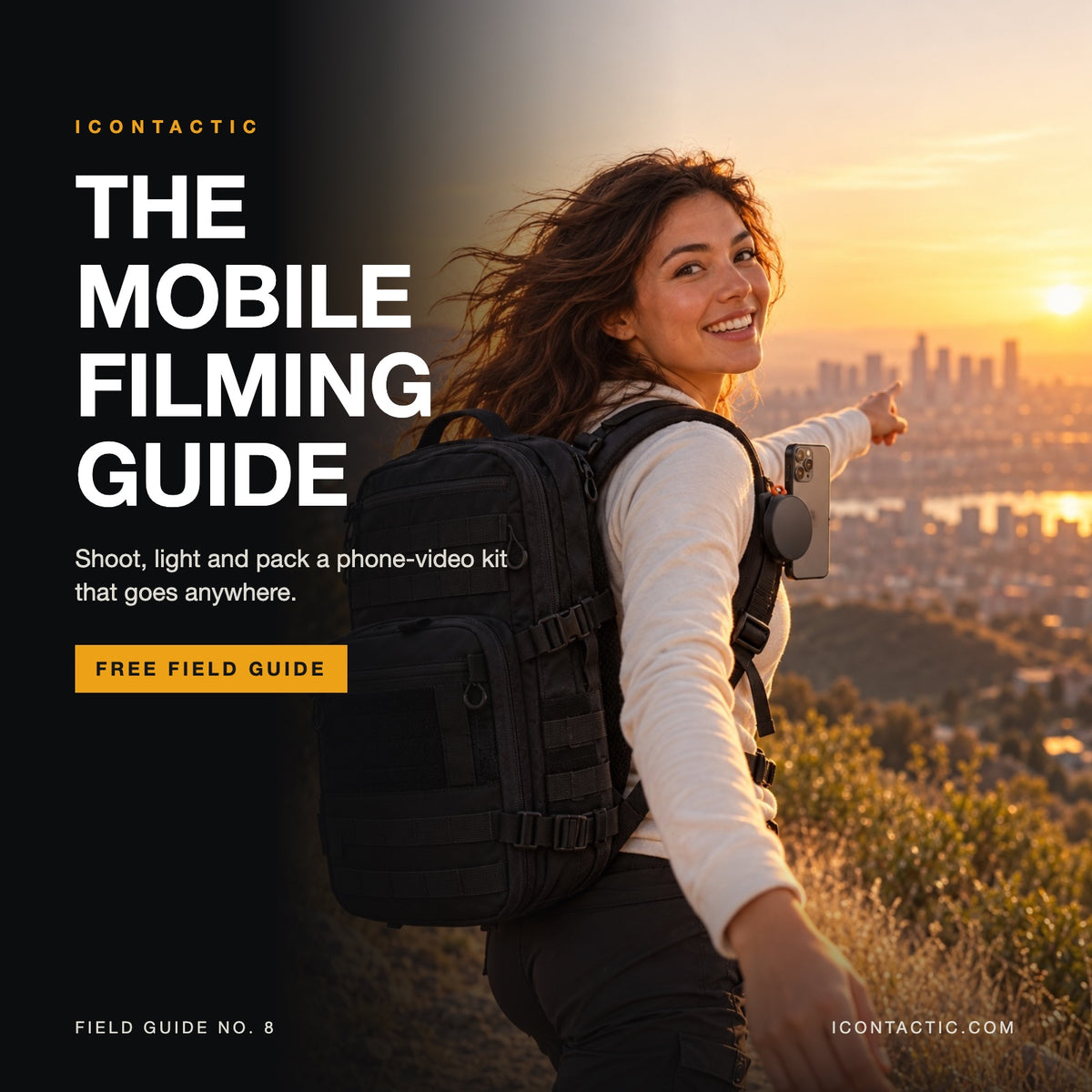 The Mobile Filming Guide free ebook cover by ICONTACTIC