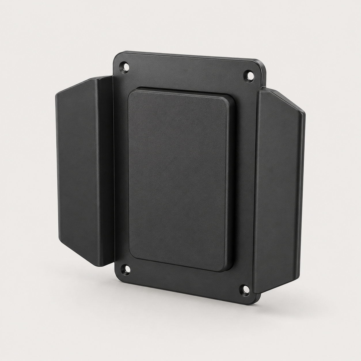 ICONTACTIC Magnetic Handgun Mount, concept render pending supplier verification, mount only with no firearm, front three-quarter view on light grey