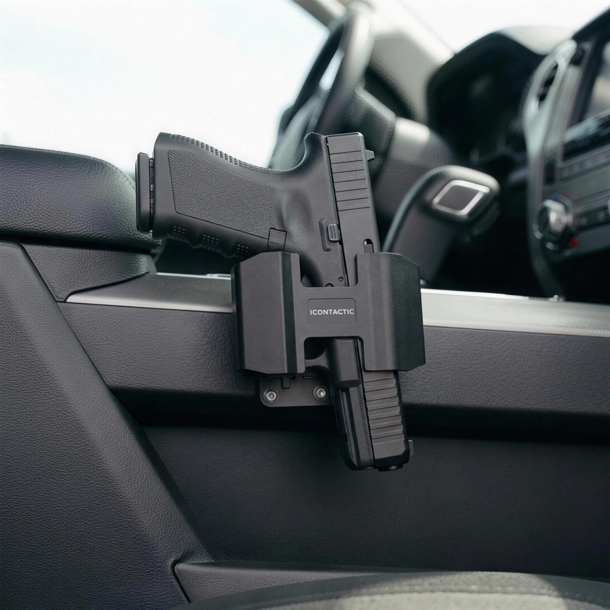 Two magnets on the slide. Trigger guard covered.