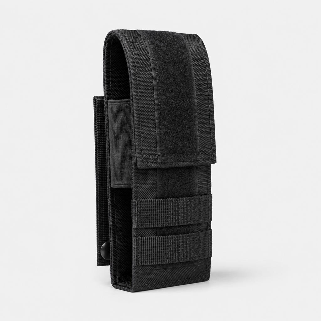 ICONTACTIC Single Magazine Pouch, concept render pending supplier verification, empty pouch, front view on light grey