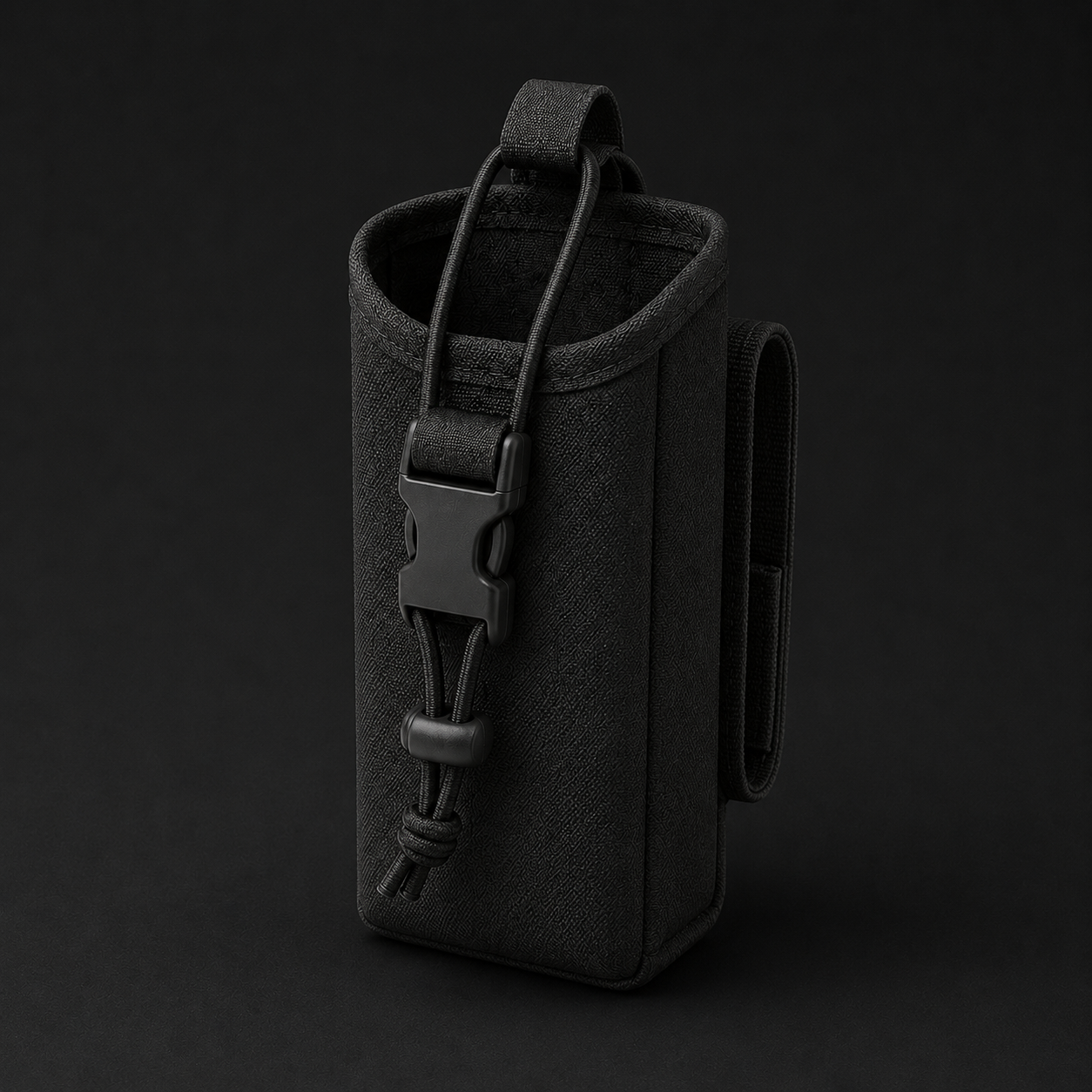 ICONTACTIC Adjustable Radio Carrier, concept render pending supplier verification, shown empty, on graphite