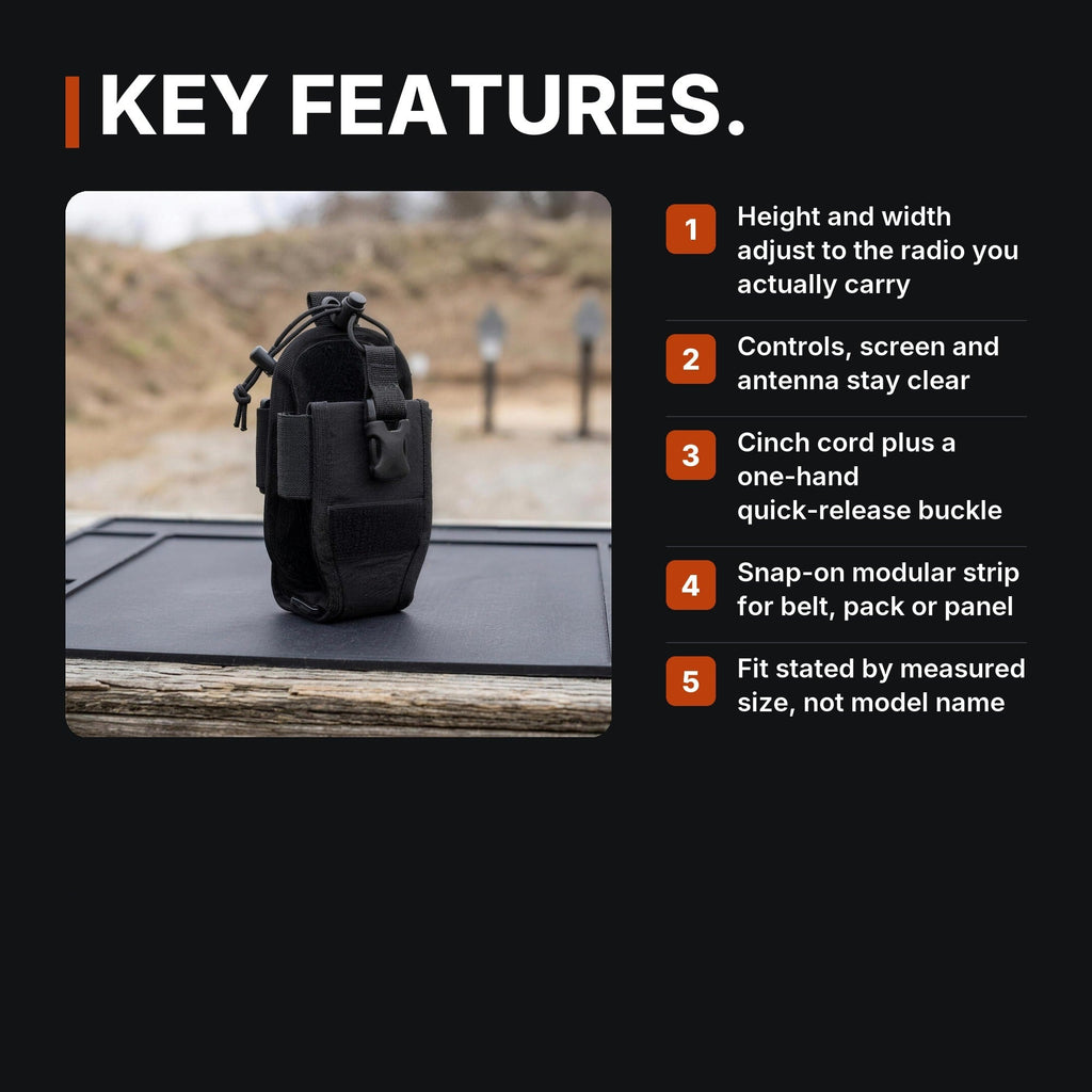 Adjustable Radio Carrier infographic: Key features
