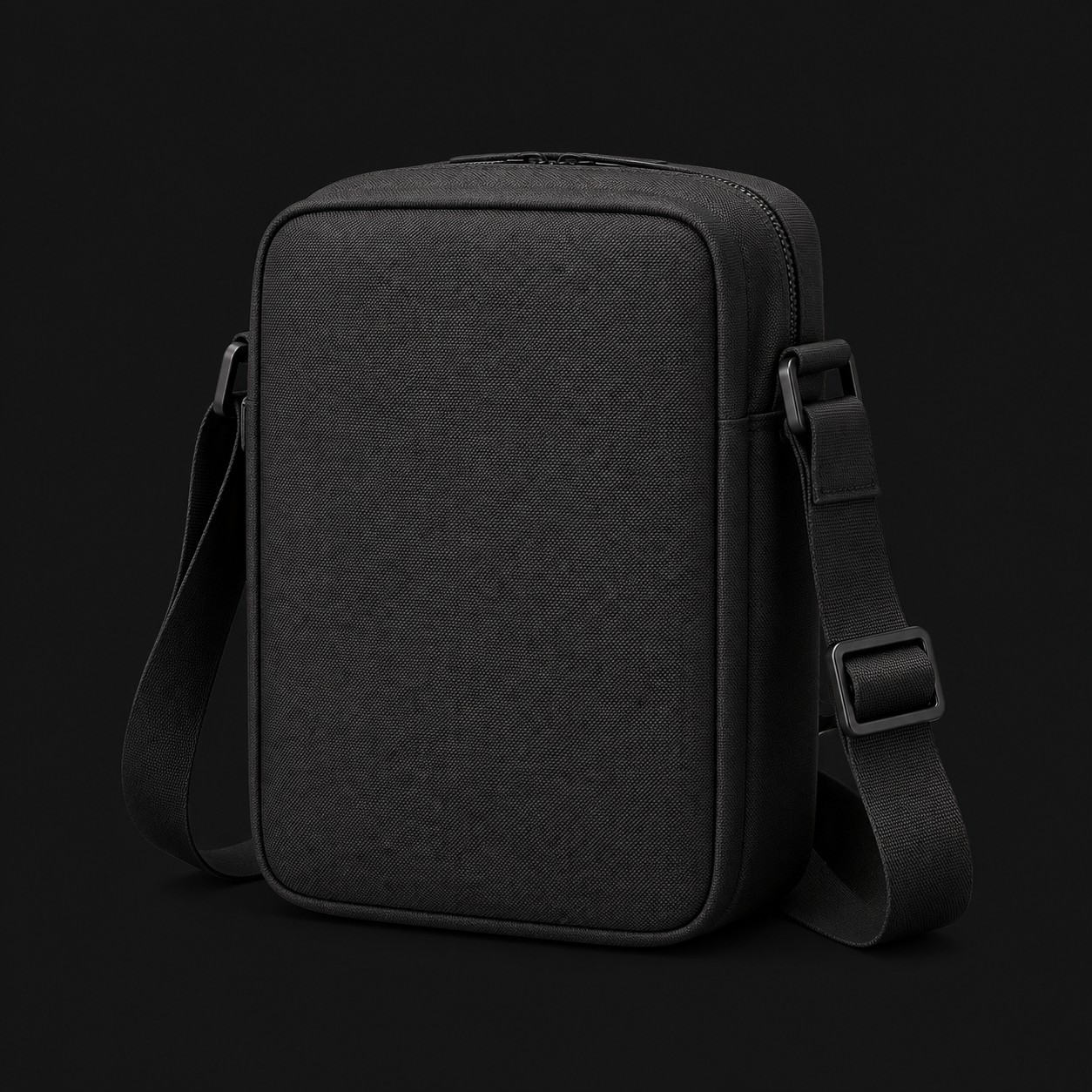 ICONTACTIC Modular Crossbody Bag, concept render pending supplier verification, front three-quarter view on graphite