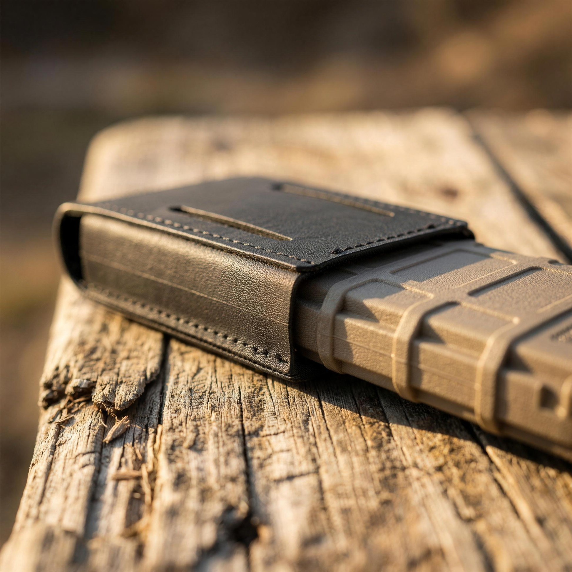 ICONTACTIC Low-Profile Rifle Magazine Pouch, concept render pending supplier verification, close-up of the shell holding a rifle magazine