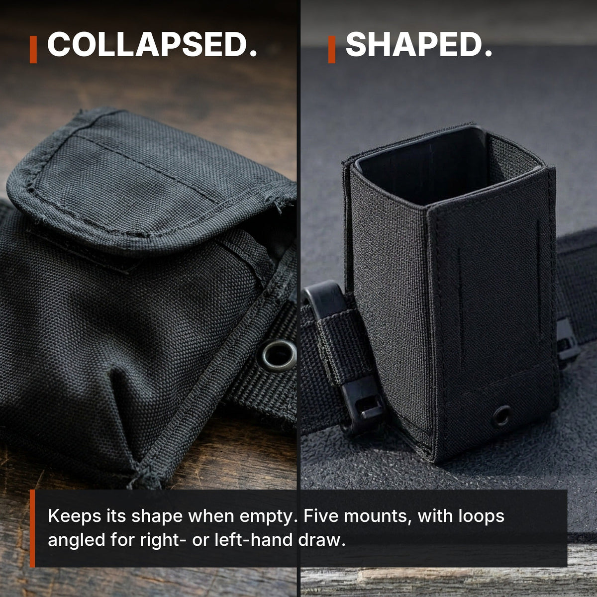 Collapsed. Shaped.