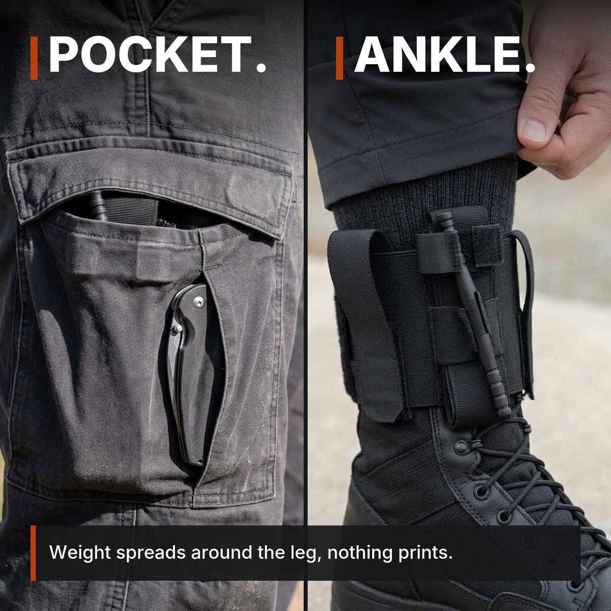 Pocket. Ankle.