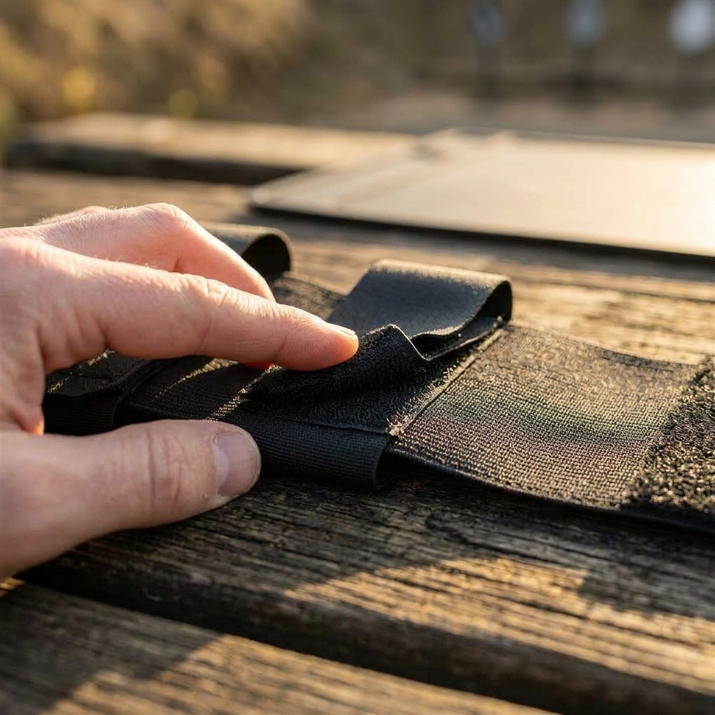 Hook-backed accessories go outside.